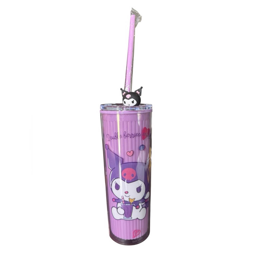 Sanrio Purple Kuromi Tumbler with Straw